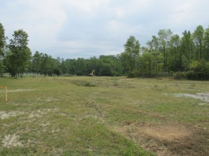 July 28, 2010 - the project area at the beginning of construction - not very impressive, is it?