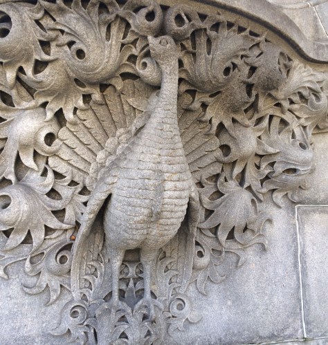 A turkey featured on the New York State Capital building. Photo by Lilly Schelling, OPRHP.