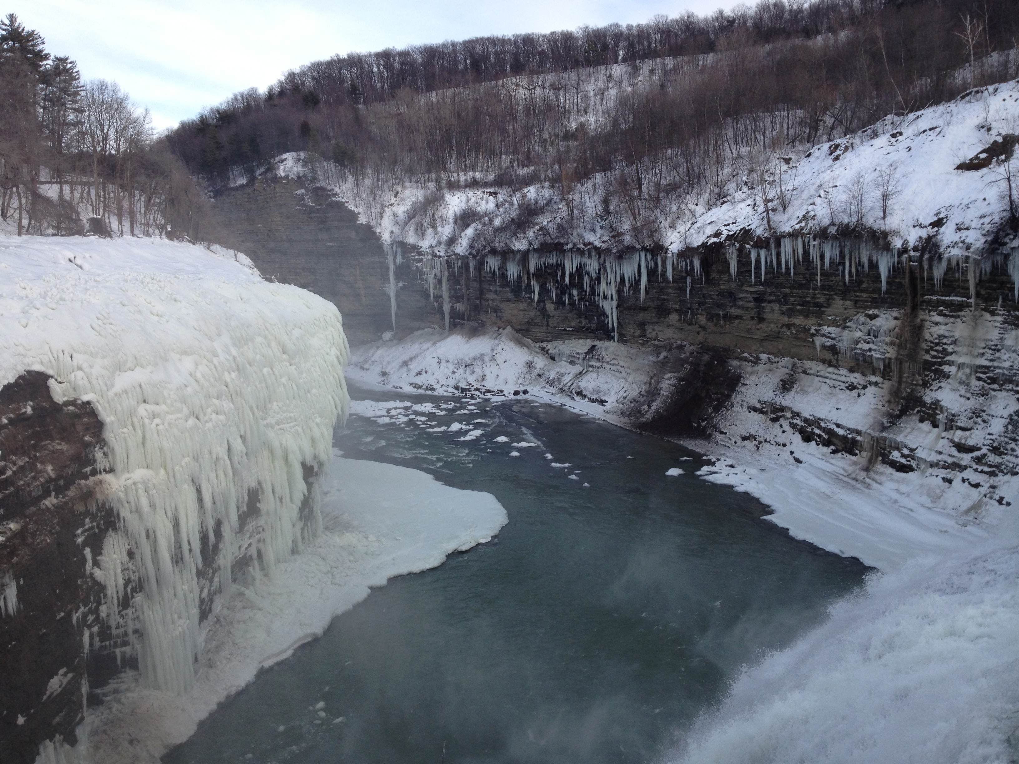 2013 letchworth falls downstream winter