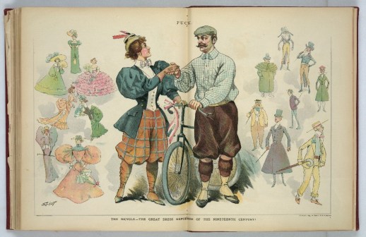 The Bicycle--the Great Dress Reformer of the Nineteenth Century, Puck, August 1896, Library of Congress, Division of Prints and Photographs