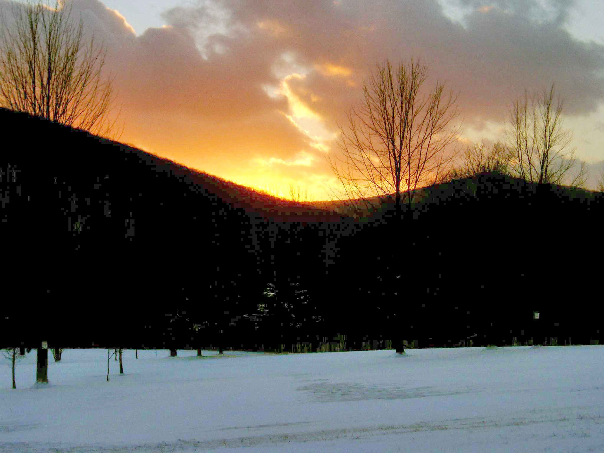 Winter Sunset, Allegan State Park Toners