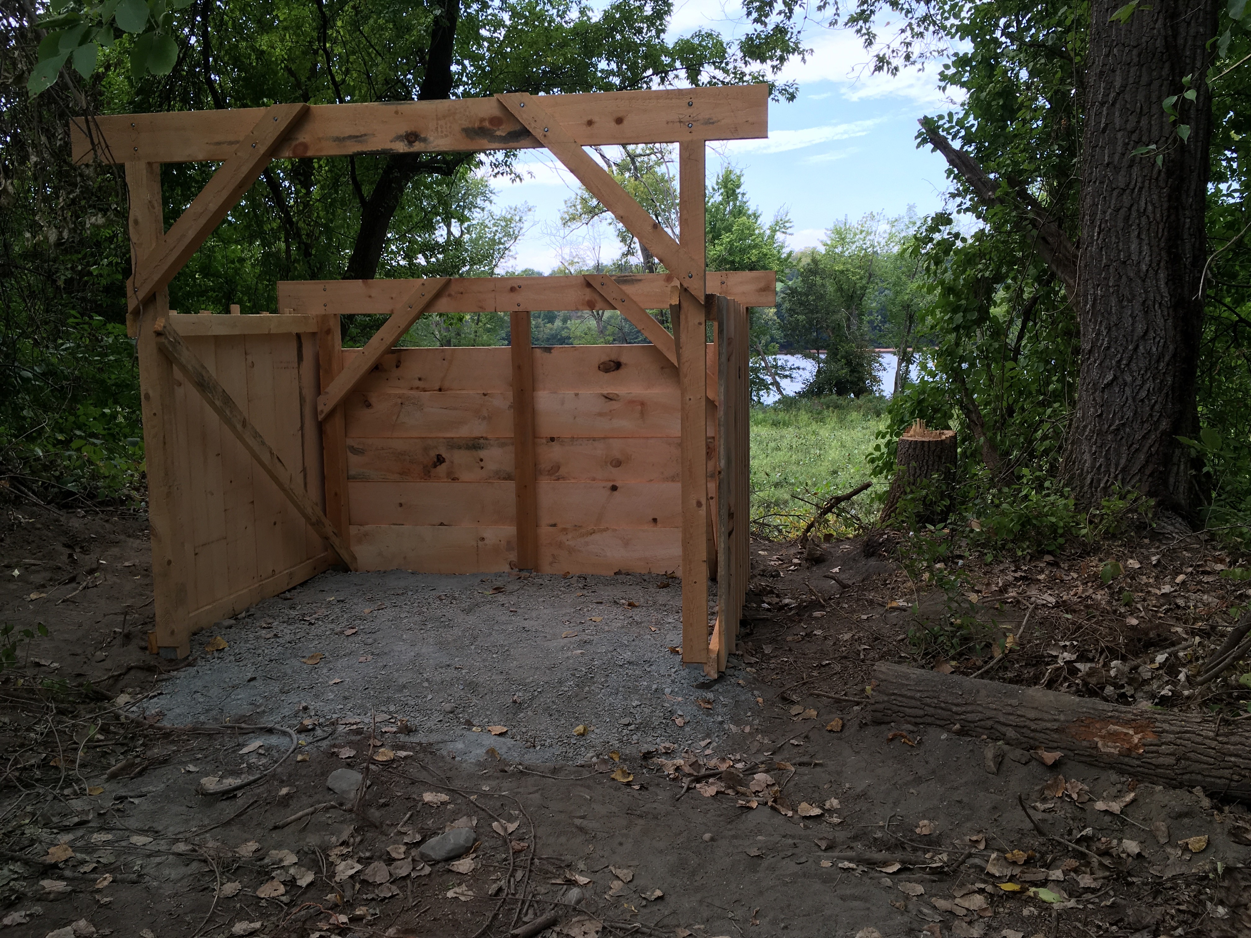 SISP River blind in progress