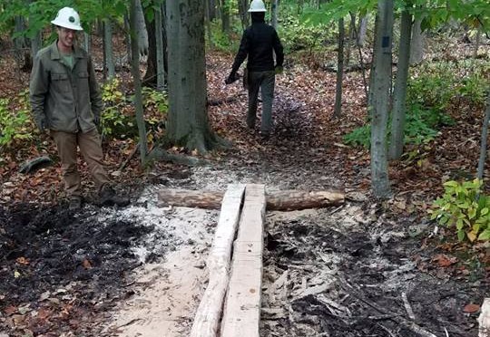 Trail Work: Excelsior Conservation Corps Helps out at Hamlin Beach State Park